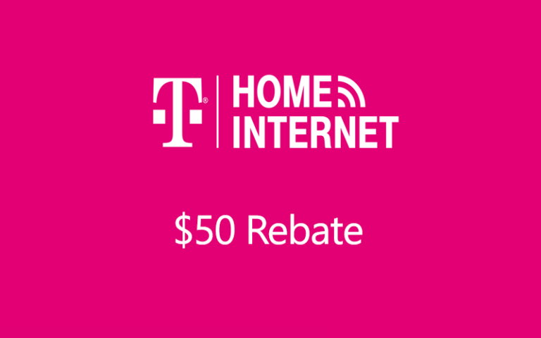 New T Mobile Home Internet Customers Get A 50 Rebate Card At Signup